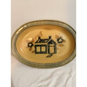 Pfaltzgraff MAFA AMERICA/AMERICANA 14 1/4" OVAL PLATTER W/ HOUSE